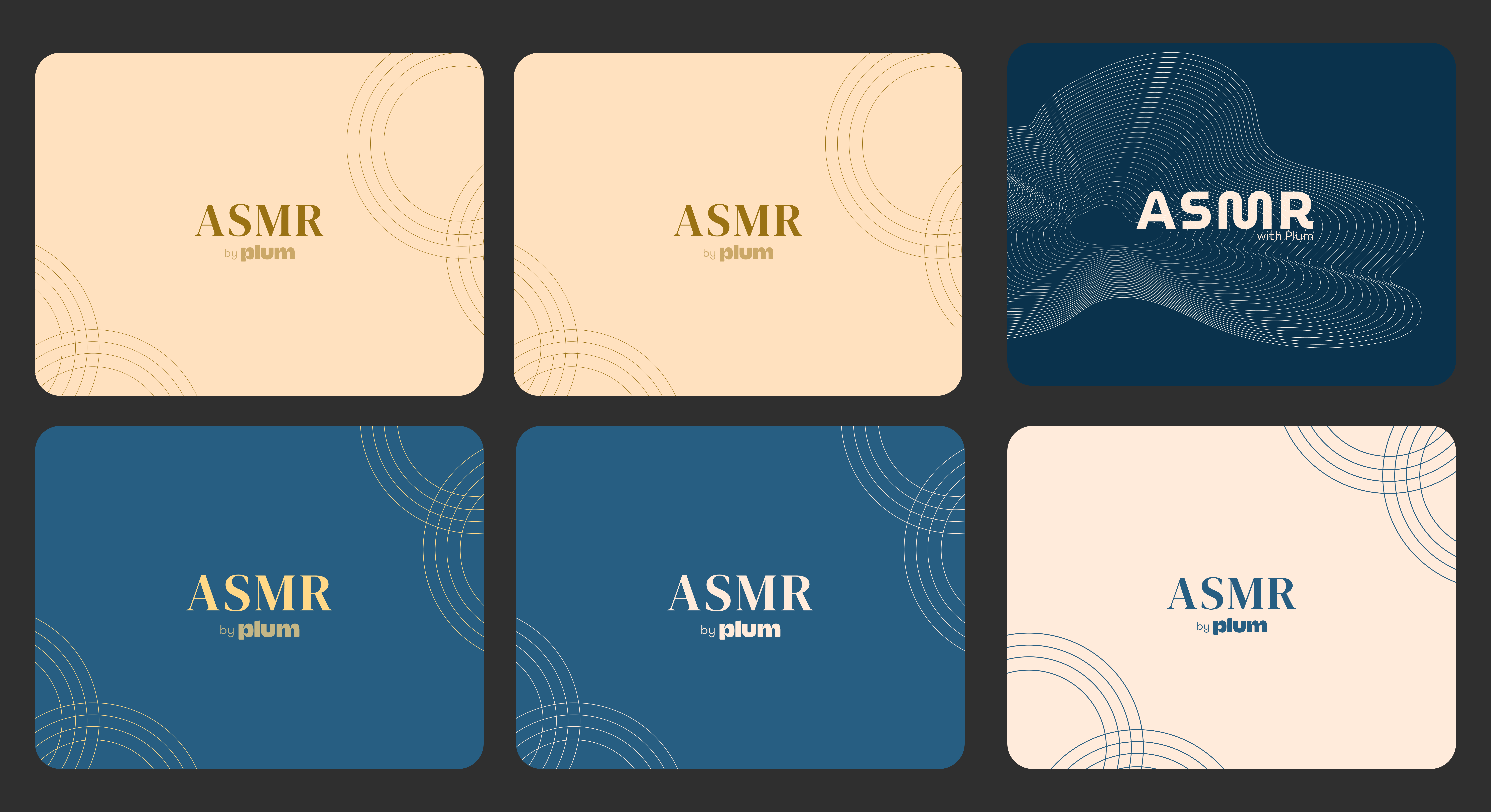 Branding process, final ASMR by Plum brand application